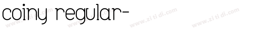 coiny regular字体转换